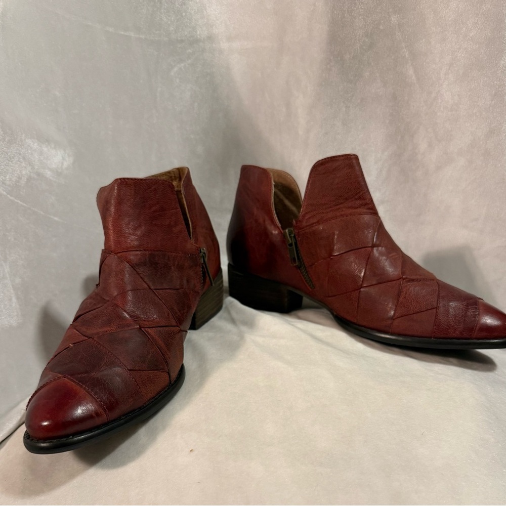 Seychelles  Burgundy Leather Boots